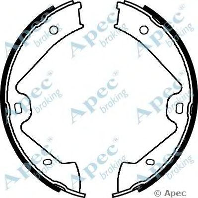 APEC BRAKING shu802 -  Комплект тормозных колодок